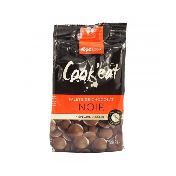 Palets de chocolat noir