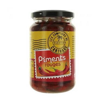 Piments rouges bocal